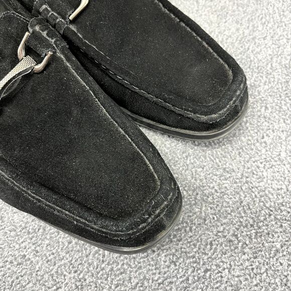 Stacy Adams Shoes Mens 9 M Reginald Black Suede Loafers Rubber Soles‎ main image 11